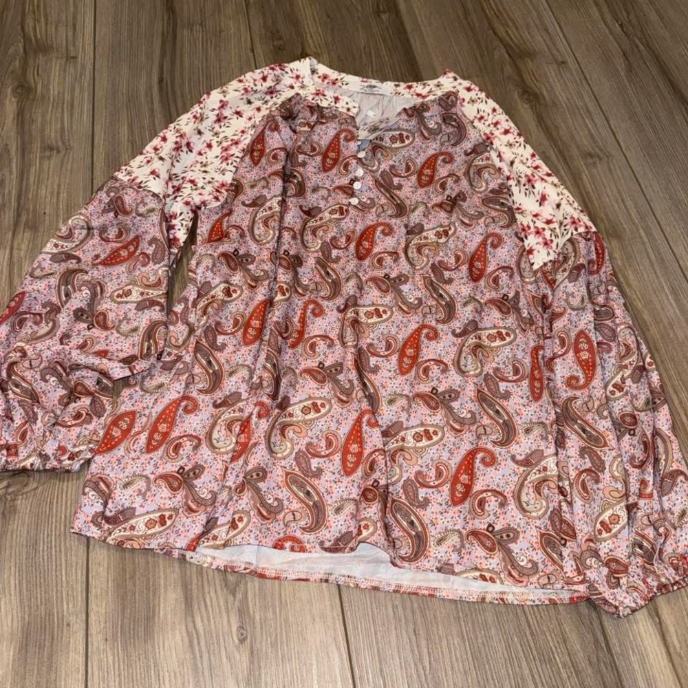 Paisley and Floral Women's Blouse